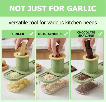 3-in-1 Mini Ginger & Garlic Grater with Container