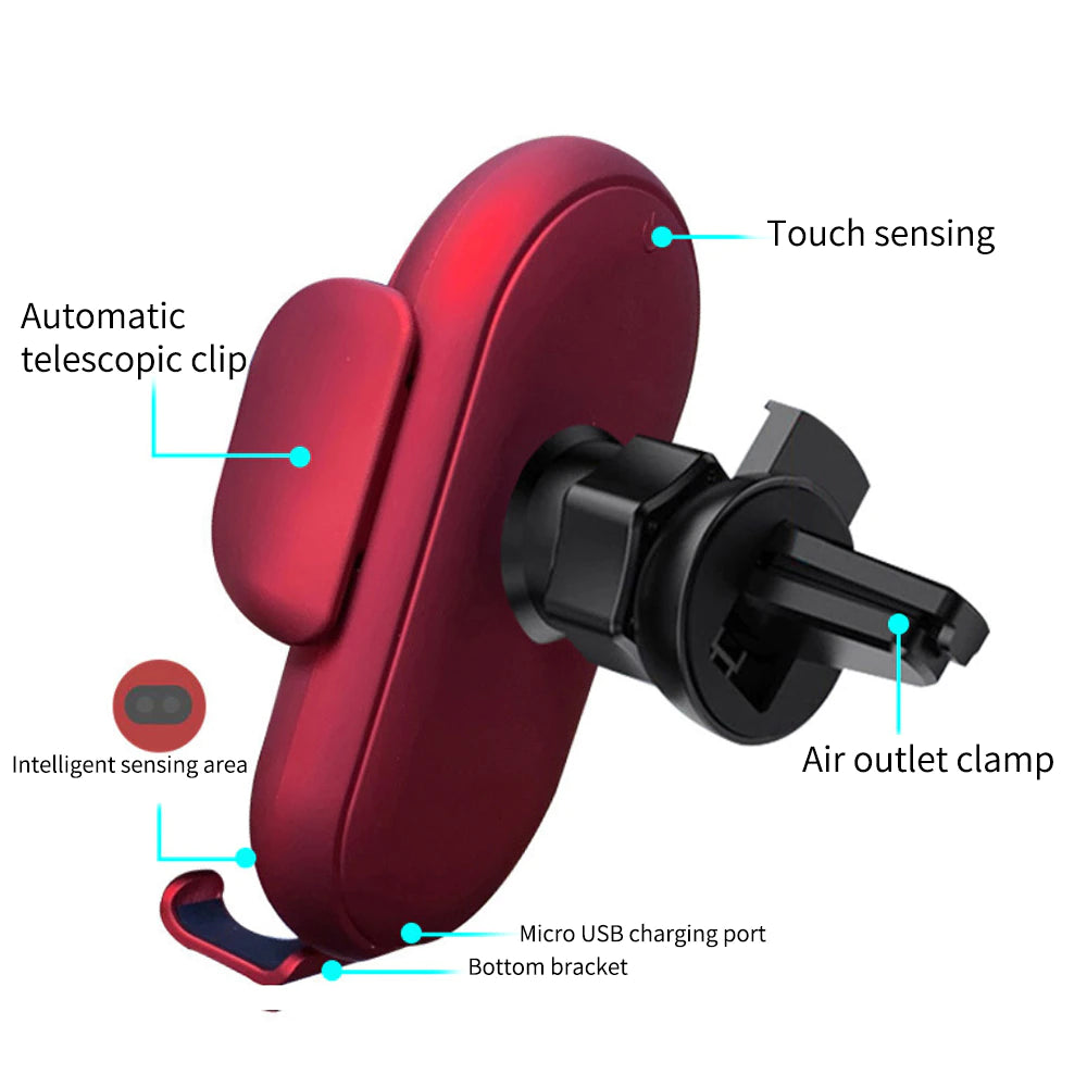 Smart Wireless Charger Car Phone Holder