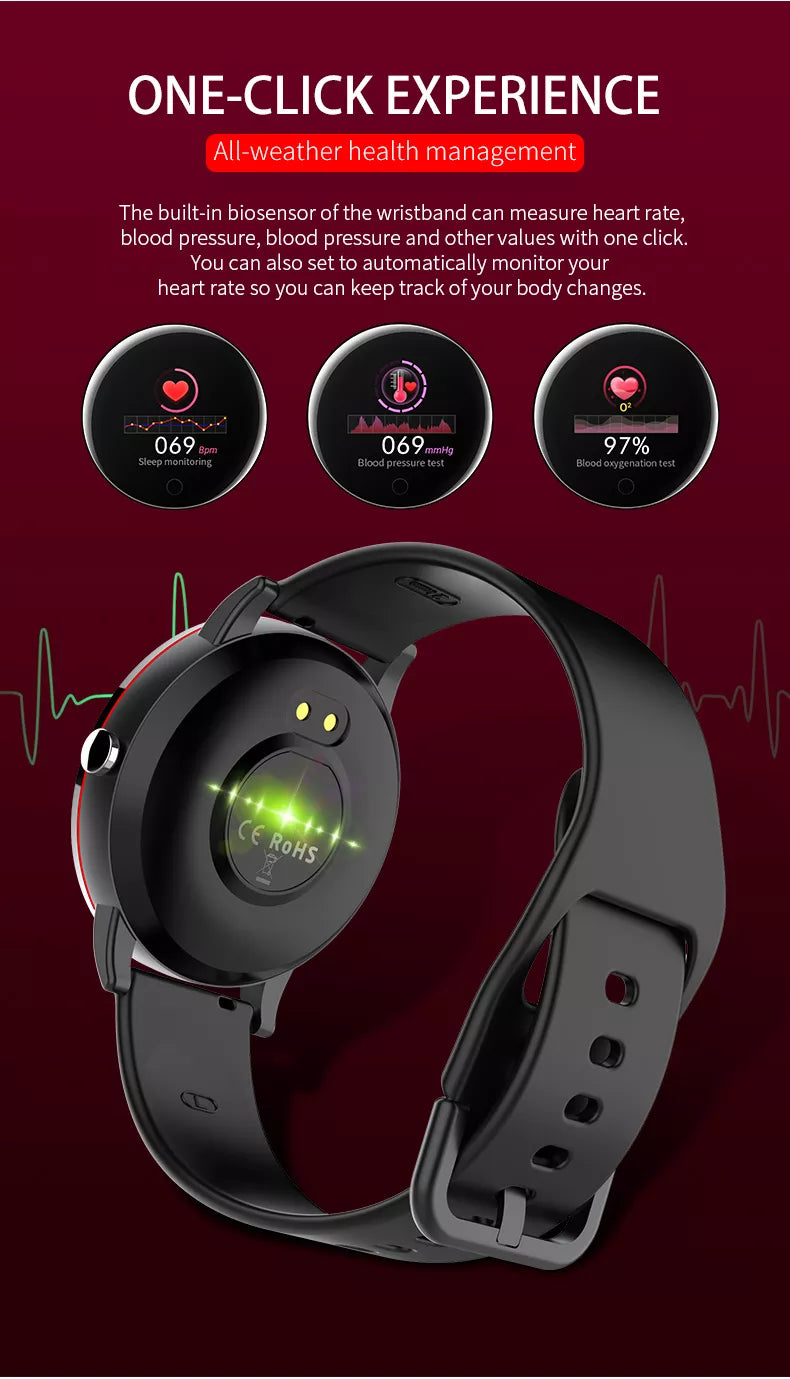 Smart Watch Heart Rate Monitor Blood Pressure  Bracelet