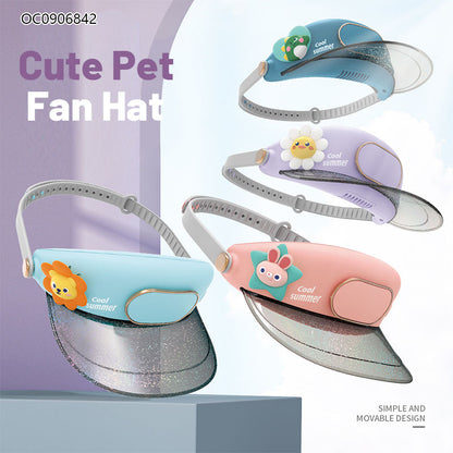 Electric Fan Visor Hat