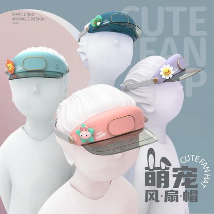 Electric Fan Visor Hat