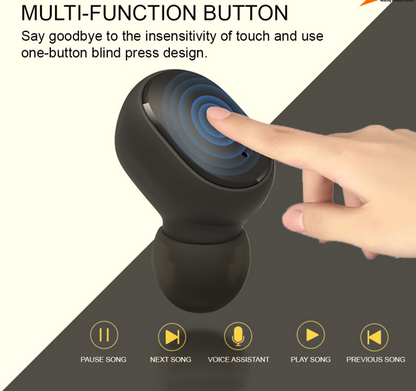 New Water Resistance TWS Wireless Earbuds With Hi-Fi Sound Quality
