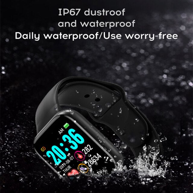 Fitness Tracker Smartwatch Waterproof With Blood Pressure And Heart Rate Monitoring