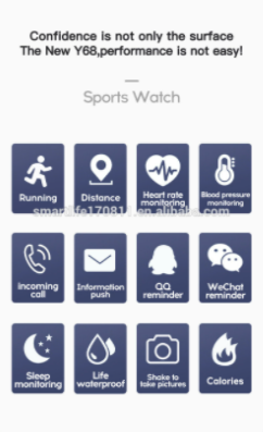 Fitness Tracker Smartwatch Waterproof With Blood Pressure And Heart Rate Monitoring