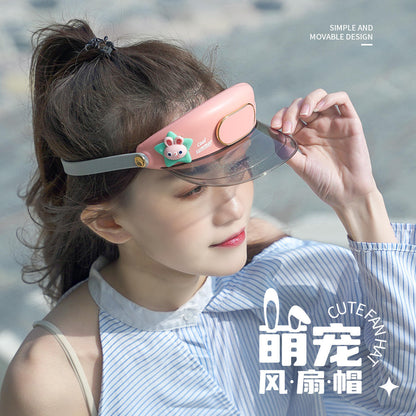 Electric Fan Visor Hat