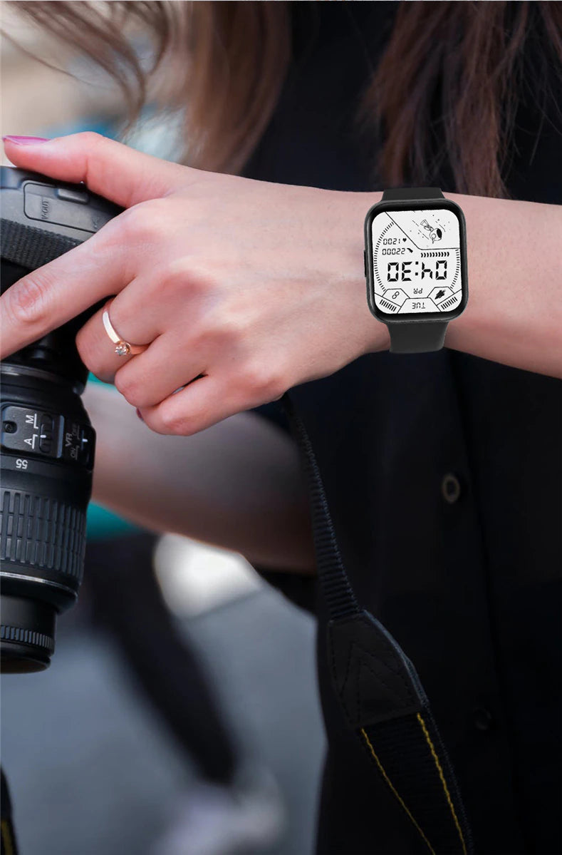 Smart Watch Heart Rate Monitor Steps Count Real-time Message Call Reminder