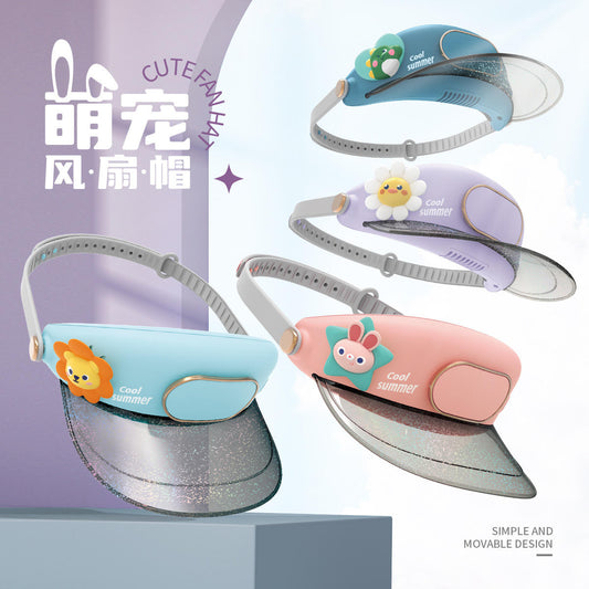 Electric Fan Visor Hat