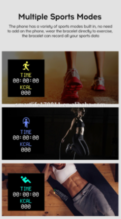 Fitness Tracker Smartwatch Waterproof With Blood Pressure And Heart Rate Monitoring
